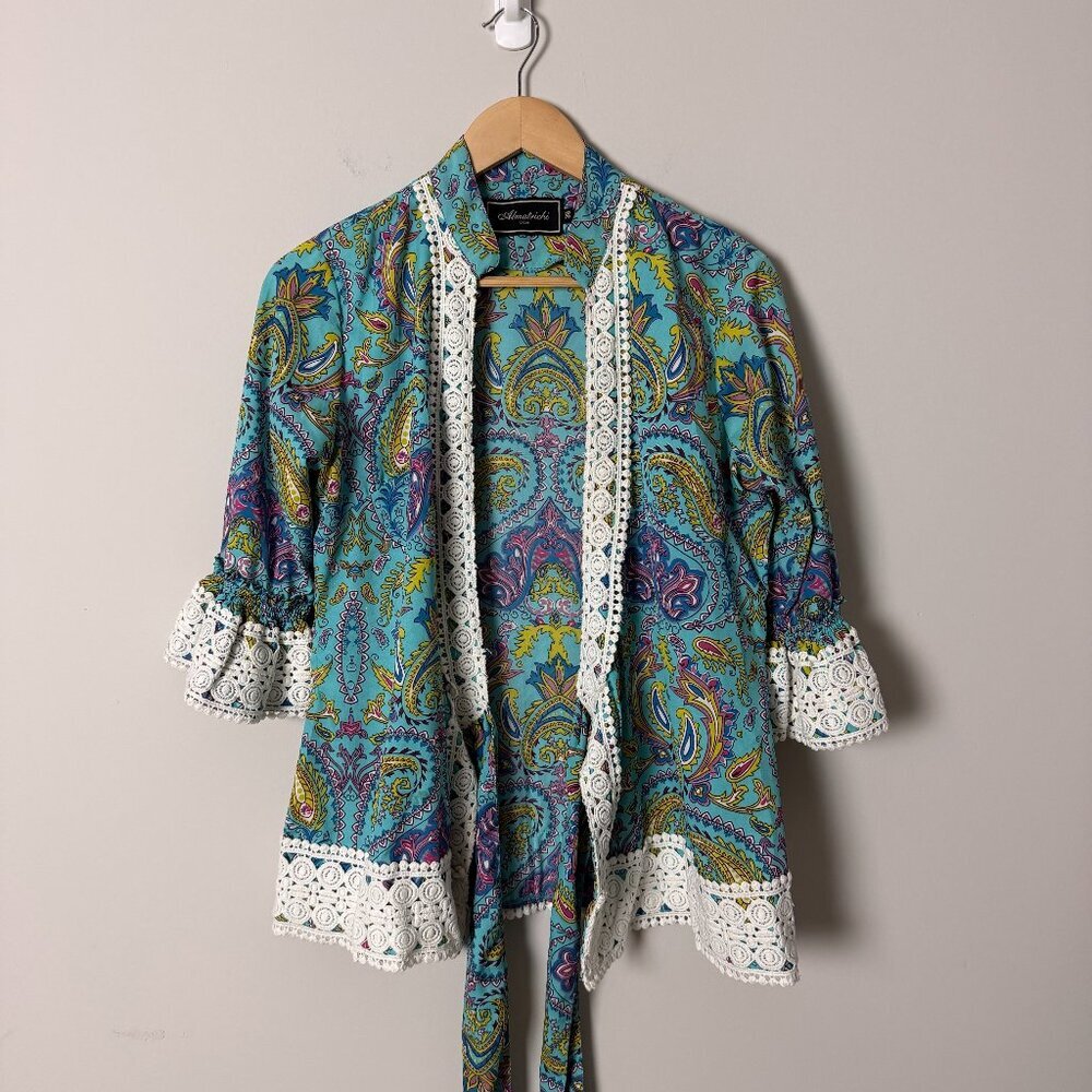 2/$30 Almatrichi Paisley Ruffle Top 38